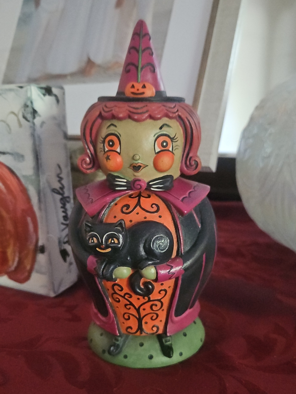 Bethany Lowe By Johanna Parker Hagatha And Jack Spooks Witch Jar